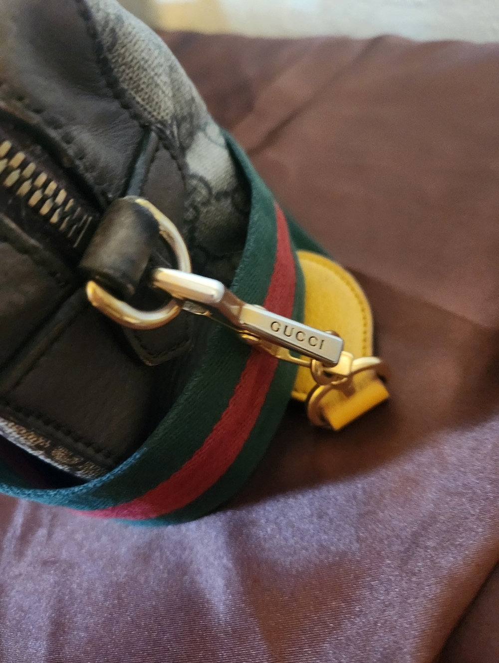 Gucci Neo Vintage Supreme Monogram Web Shoulder Bag - Picture 3 of 14